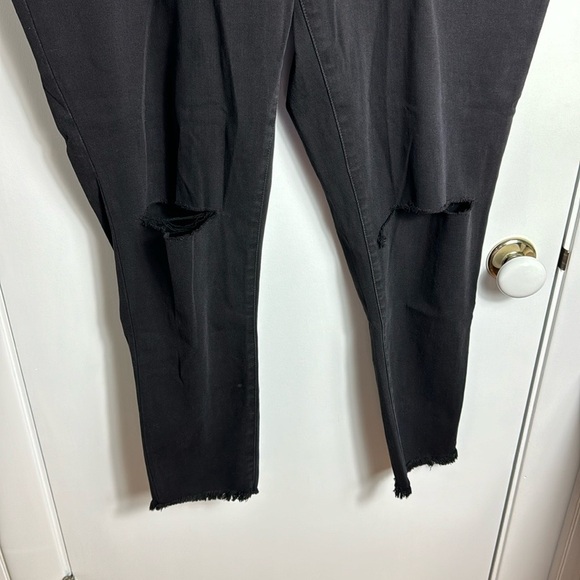 Madewell 10" High-Rise Roadtripper Jeggings Button-Front Edition Black 37 Tall - Picture 4 of 16